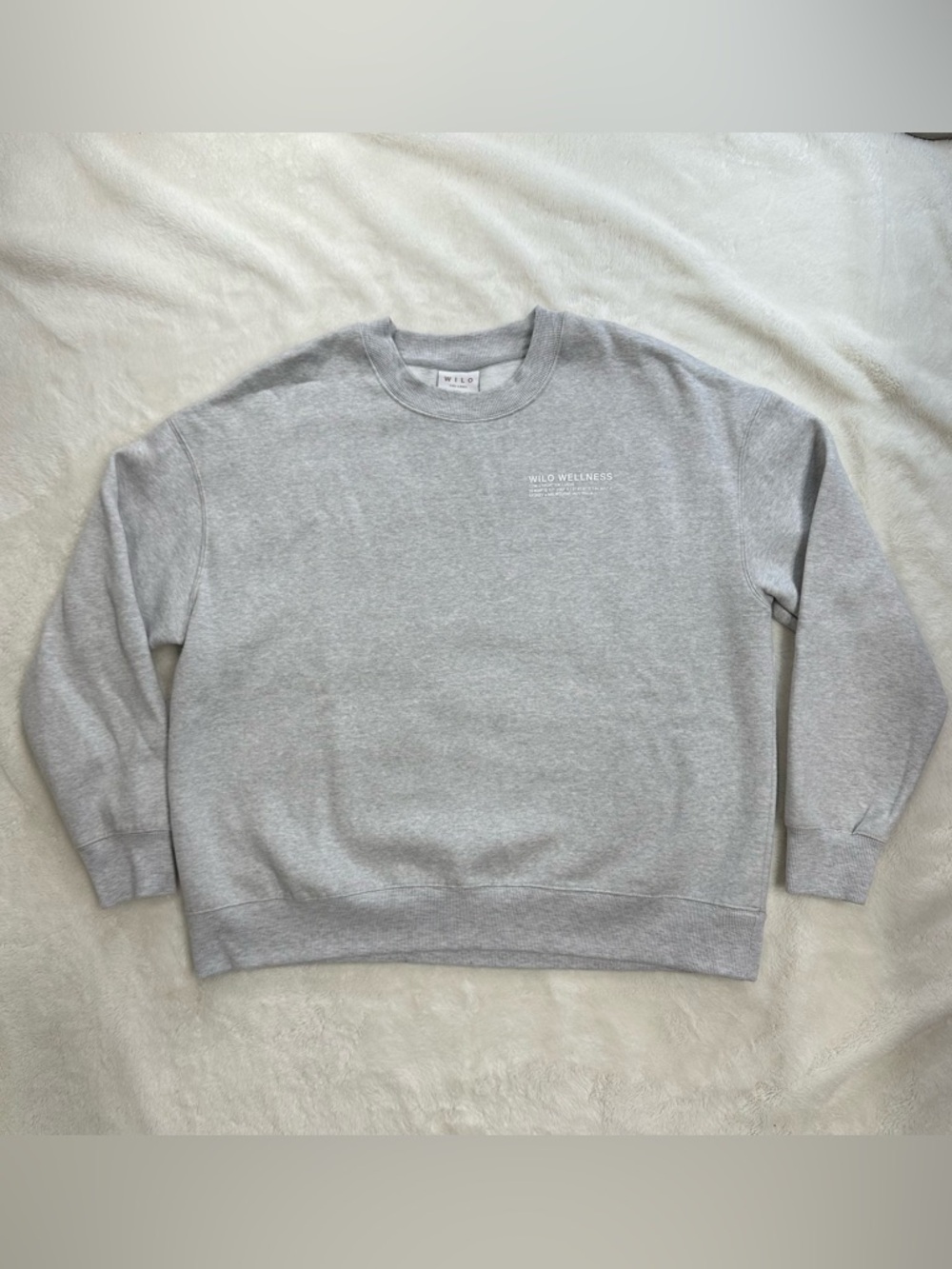 Wilo The Label Wilo Wellness Club Grey Graphic Sweatshirt Size L